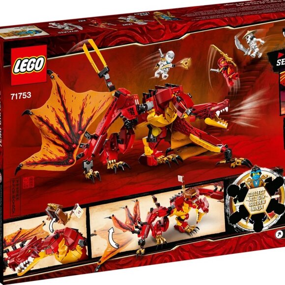 New & Sealed Lego Ninjago Fire Dragon Attack Retired & Collectible  Set 71753 - Picture 2 of 9